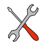 herramientas de la llave y del destornillador diseño ejemplo vector las 144239960